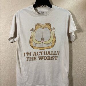 Garfield Nickelodeon Cream Graphic Tee